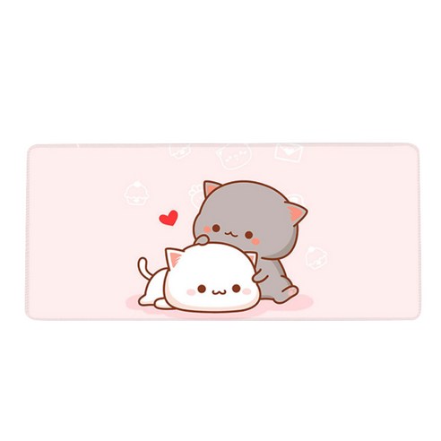 소프트사무 마우스장패드 90 x 40 x 0.4 cm, 고양이, 1개