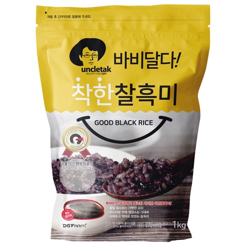 엉클탁 바비달다 착한 찰흑미, 1kg, 1개