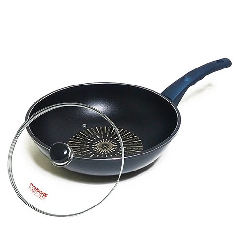 키친아트 까사 티타늄 인덕션 궁중팬 + 커버 세트, 1세트, 30cm