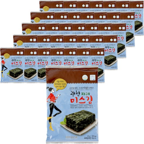 광천 파래 미스김 5p, 36개, 20g