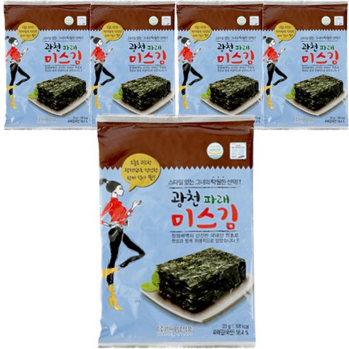 광천 파래 미스김 5p, 5개, 20g