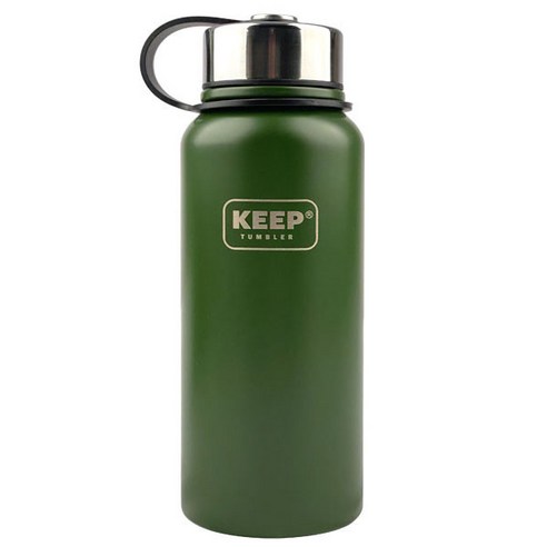 KEEP 스텐 스포츠 보틀 보온병, 그린, 800ml