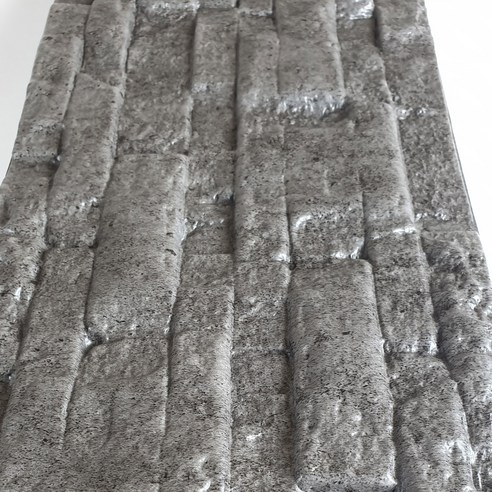 꾸미 접착식 타일 시트지 엣지스톤라지 58 x 20 cm, 진콘크리트, 30개
