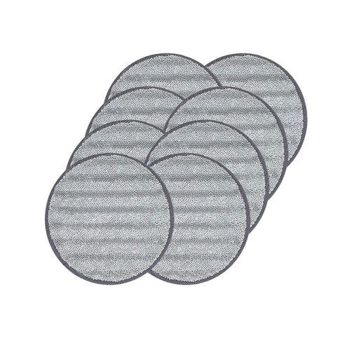 홈크린 물걸레 청소기 호환 극세사 걸레 그레이 14cm, 4개