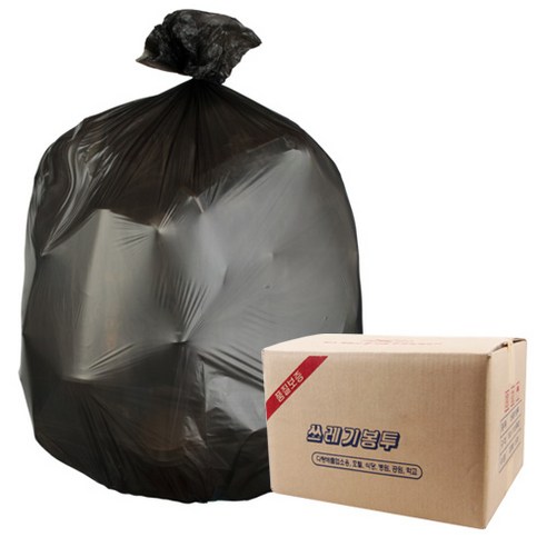 애니돌 배접 분리수거 쓰레기 비닐봉투 검정, 40L, 1000매