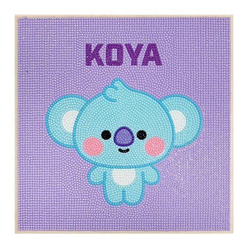 아이러브레인팅 BT21 DIY CUBIC PAINTING_BABY 25 x 25 cm, KOYA, 1개
