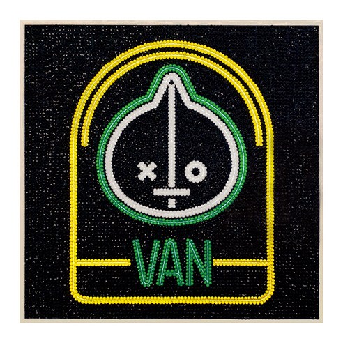 아이러브페인팅 BT21 DIY CUBIC PAINTING_WAPPEN 25 x 25 cm, VAN, 1개