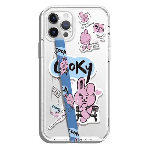 엘라고 BT21 핸드폰 핑거 스트랩, COOKY, 1개