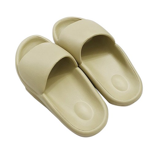 디아 층간소음방지 거실화 통통 쿠션 슬리퍼 3cm, 그린
