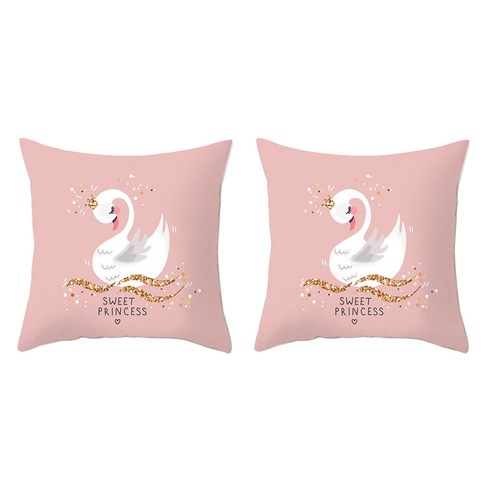 알럽홈 핑크 파스텔 쿠션 커버 2p, TYPE6