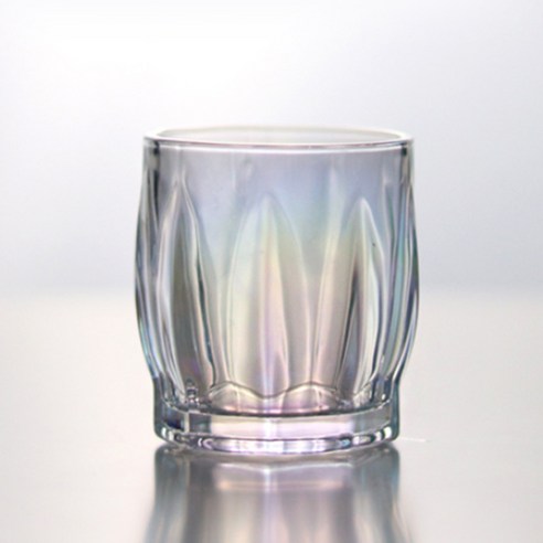 코지테이블 미스틱 오로라 프리즘 홀로그램 글라스 클리프 소주잔 60ml, 투명, 2개