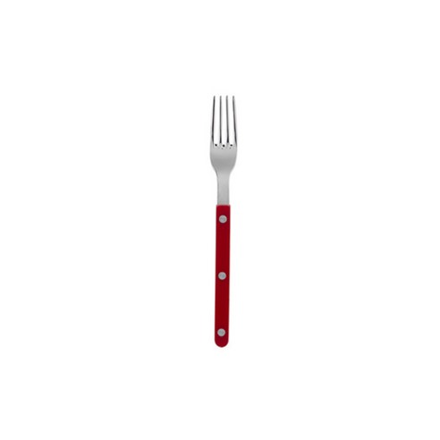 사브르 비스트로 샤이니 디너포크 21cm, 버건디, 1개