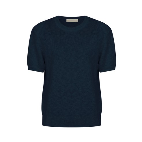 RENEJ 여성용 Linen Puff Sleeve Knit