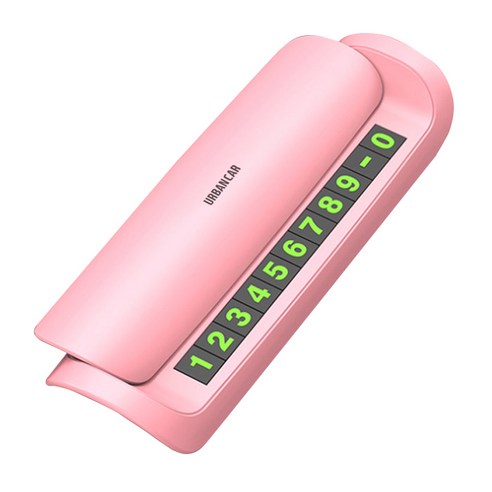 어반카 차량용 디퓨저 주차번호판, 핑크, 1개