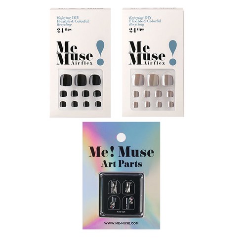 미뮤즈 다크나이트 패디 3종 세트 SDARK3, 패디 팁 2종 + 아트파츠, 1세트