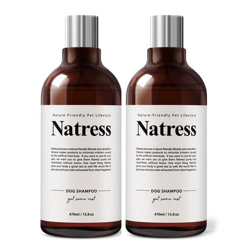 나트리스 강아지 샴푸, 470ml, 2개