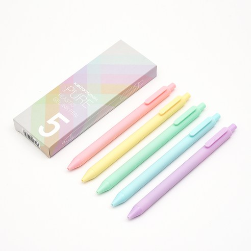 카코 퓨어 마카롱 젤펜 5종 세트 0.5mm, 혼합색상, 1세트