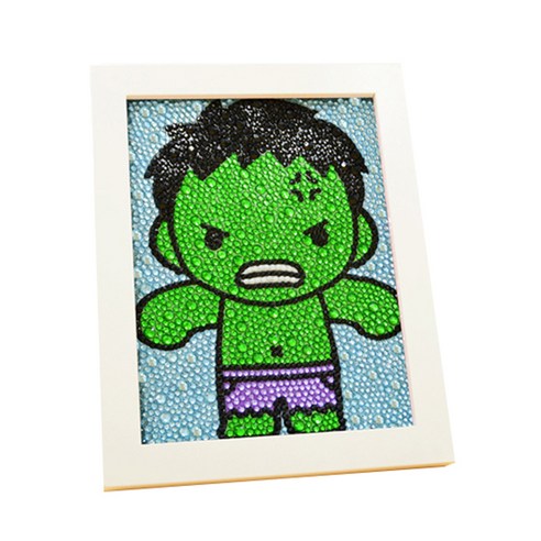 유레카 3D 보석 십자수 DIY 키트 18 x 23 cm, 39 헐크, 1세트
