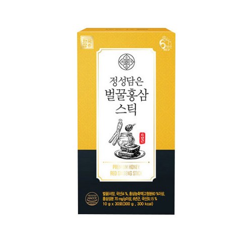 한국삼 정성담은 벌꿀홍삼스틱 30p, 4개, 300g