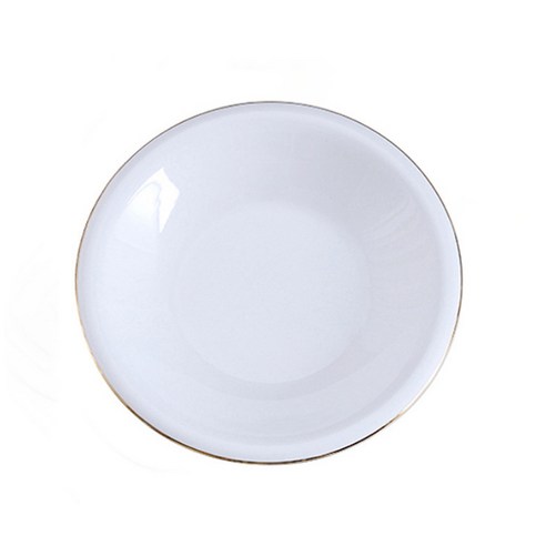 다쇼룸 깔끔 화이트 원형 접시 25.5 x 25.5 cm, 2개, 단품