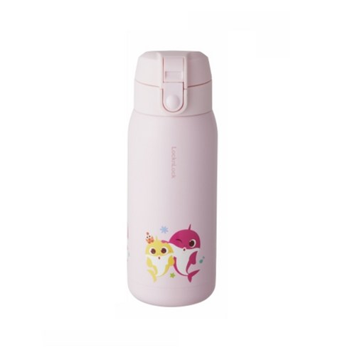 락앤락 핑크퐁 아기상어 원터치 텀블러 LHC3233PIKPF, 핑크, 370ml
