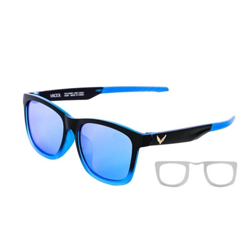 VKOOL 편광안경 + 도수클립 VK-2008, 투톤 + 블루