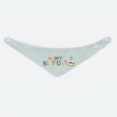 리토가토 반려동물 레터링 스카프 생일축하2 S, 민트, 1개