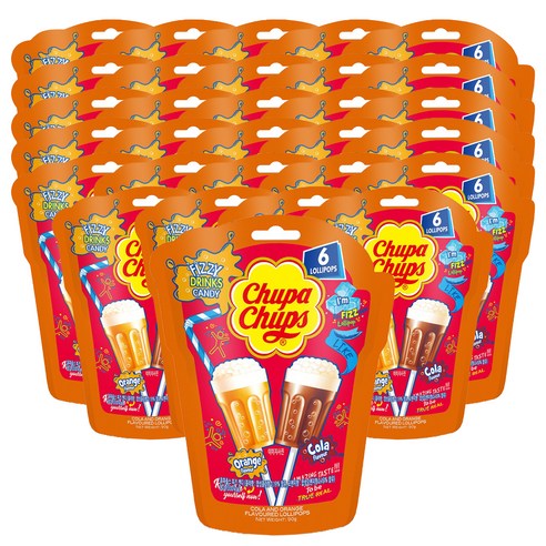 츄파춥스 피즈캔디 8p, 90g, 6개