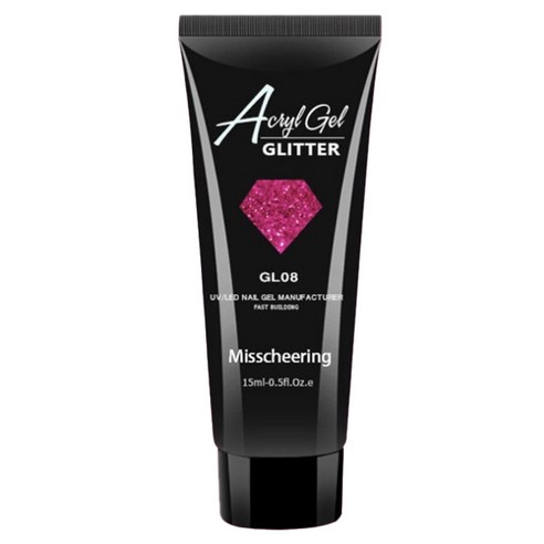 고고블랑 네일연장 글리터 폴리젤 15ml, GL08, 1개