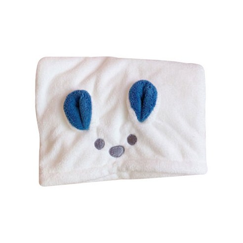 동물 헤어캡 헤어 타월 DC-010, 화이트곰, 1개