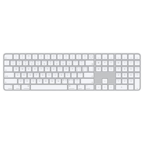 Apple Silicon 장착 Mac용 Magic Keyboard Touch ID 및 숫자 키패드 탑재 중국어 병음, 일반형, MK2C3KC/A, 혼합색상