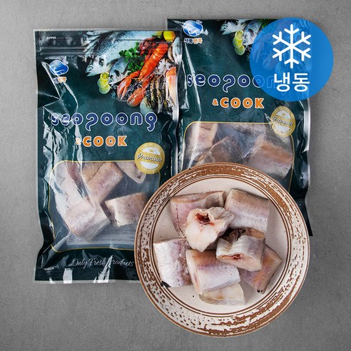 서풍앤쿡 손질 동태 (냉동), 600g, 2팩