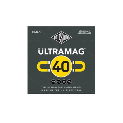로토사운드 4현 베이스 기타 스트링, UM40 Ultramag Bass, 1개