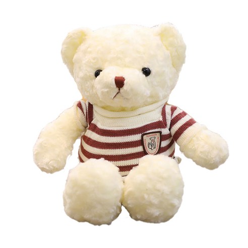 네이처타임즈 곰돌이 테디 봉제인형, 스웨터 화이트, 70cm