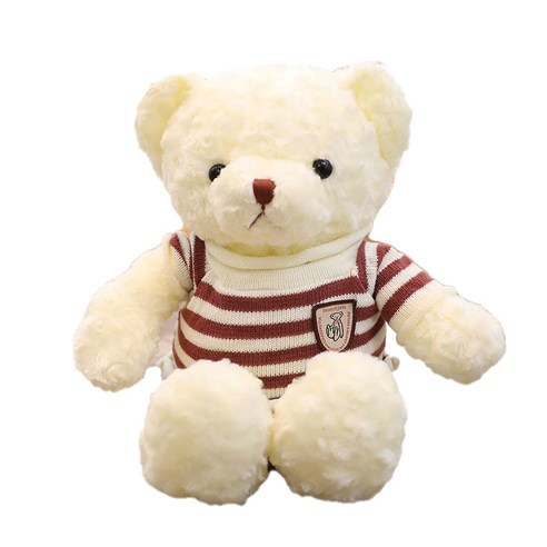 네이처타임즈 곰돌이 테디 봉제인형, 스웨터 화이트, 50cm