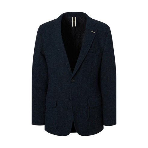헤지스 남성용 헤링본 패턴 울 긴팔자켓