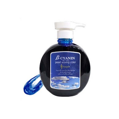 코겐 베타시아닌 펄 왁싱 칼라 헤어 매니큐어 510ml, 스카이블루, 1개