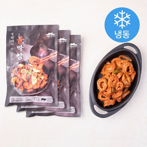 명품조선막창 양념 돼지불막창 (냉동), 200g, 3팩