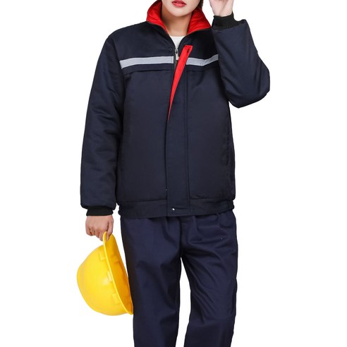 미화부장 겨울 방한 작업복 상의, 03 다크 블루, 1개