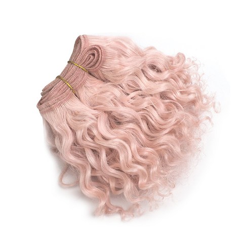 에피프램 BJD 구체관절인형 DIY 뽀글머리 가발, 14 핑크