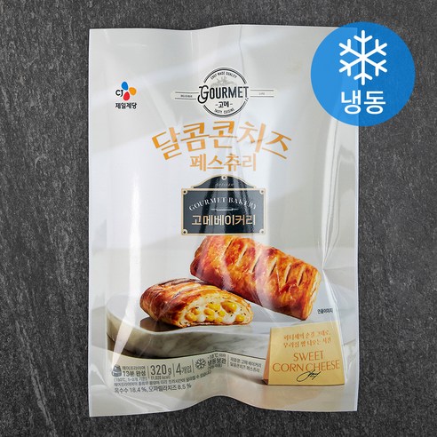 고메 베이커리 달콤콘치즈 페스츄리 (냉동), 320g, 1개