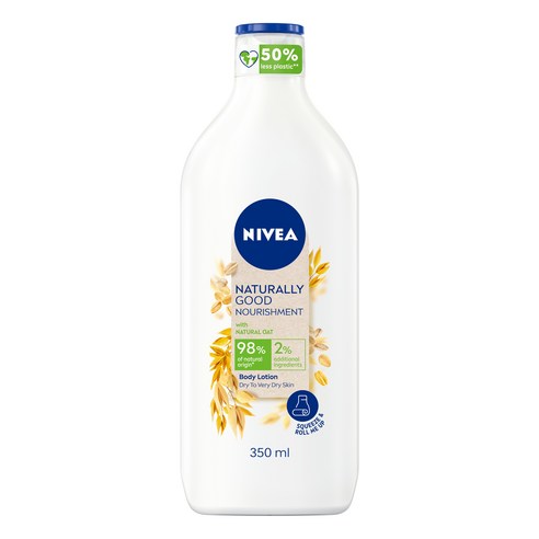 니베아 내추럴리굿 오트 바디로션, 1개, 350ML