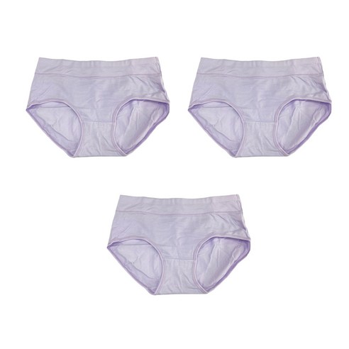 미퓨어 여성용 하이웨스트 복부 면 코튼 팬티 3p