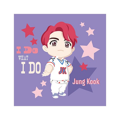 BTS CHARACTER DIY PAINTING 25 x 25 cm, Jung Kook, 1개