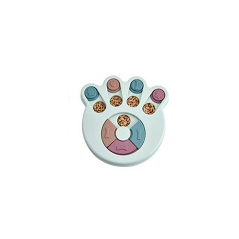 Itemtrade 반려동물 먹이찾기 장난감, 02 발 인쇄 블루, 1개