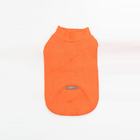 유앤펫 강아지 심플 베이직 컬러 티셔츠, 오렌지