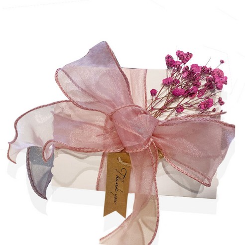 빅드림 플라워 감성 선물상자 포장박스 세트 5회, 라벤더(퍼플), 2세트