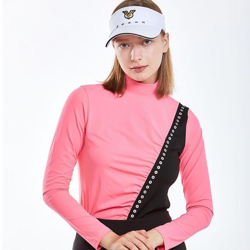 네버마인드올 여성용 샤론 디바이드 반하이 티셔츠