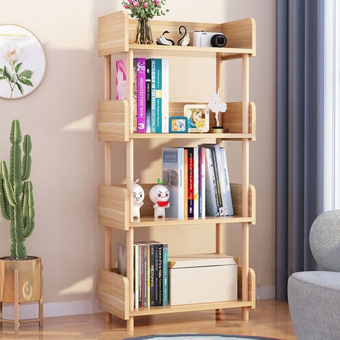 따니네 샹스 다용도 수납선반 4단 40cm BGN137, 내추럴
