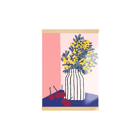 아트조이 DIY 행잉 명화그리기 족자형 30 x 40 cm, 미모사 체리, 1개